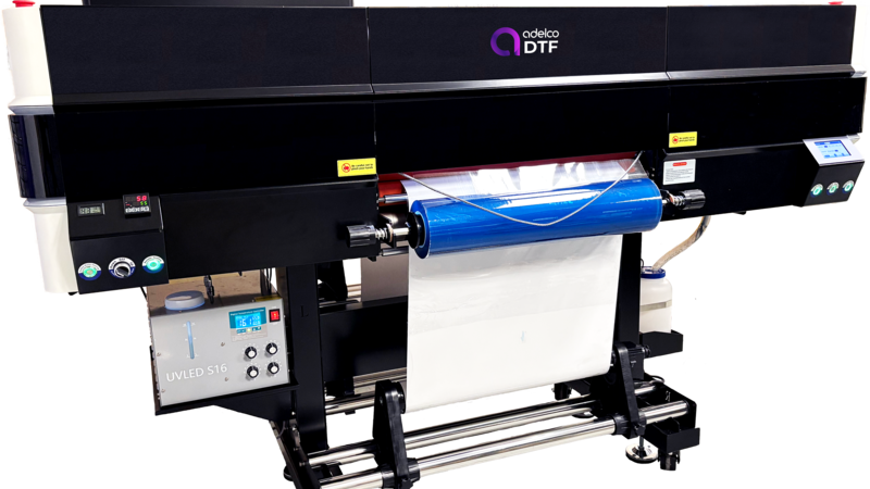 Double sided UV DTF.