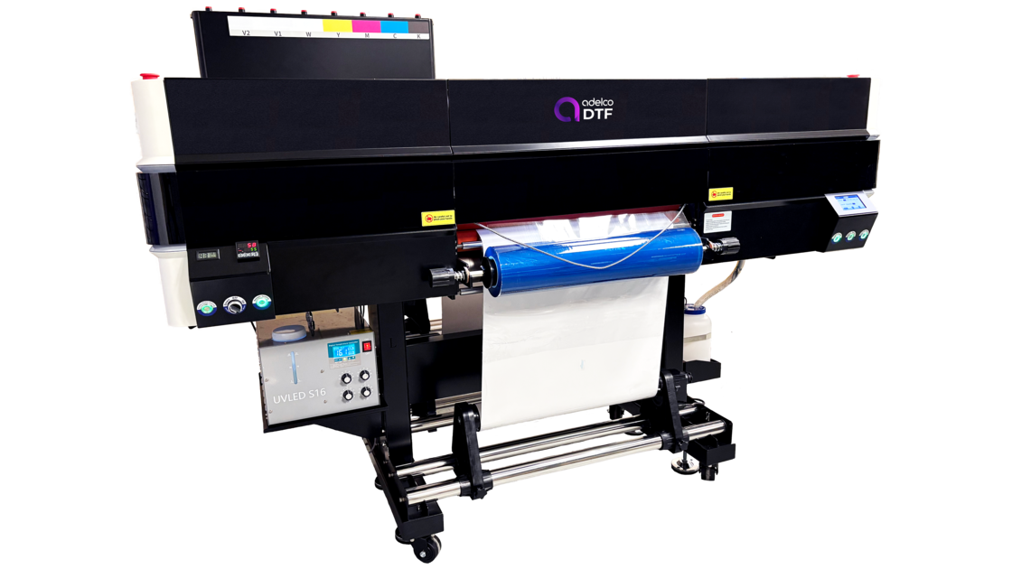 Double sided UV DTF.