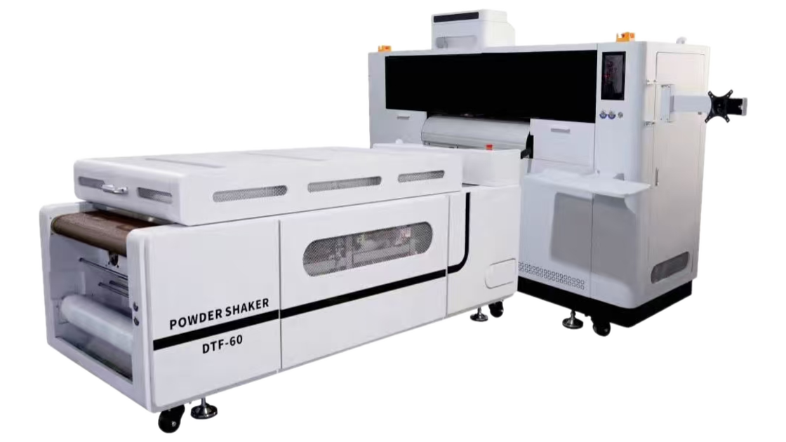 Adelco 9 colour DTF printer with automatic powder shaker and dryer